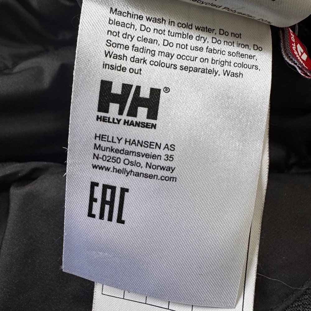 Helly Hansen Astra Hybrid Jacket Small Black Quilted Stretch - Picture 6 of 8